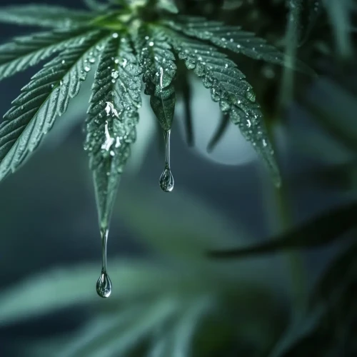 Very Humid cannabis plant
